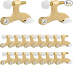 OBTANIM 16 Pack Hinge Pin Door Stopper Heavy Duty Metal Adjustable Door Stops by OBTANIM