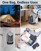 Laundry Bag with Shoulder Straps and Mesh Pocket Laundry Backpack Large - Image 7