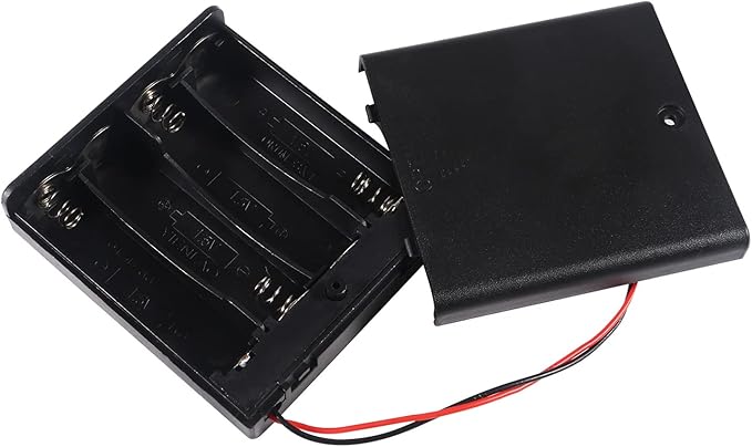 4Pcs 4 Slots 1.5V AA Battery Case Holder 4 x 1.5V AA Battery Spring Clip - Image 4