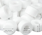 Outus 50 Pcs Rubber Door Stop Silicone Replacement Door Stop Caps Tips Bumpers - Image 2