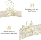 TOPIA HANGER Padded Hangers for Women Clothing, 17-inch Satin Hangers 10 Pack - Image 2