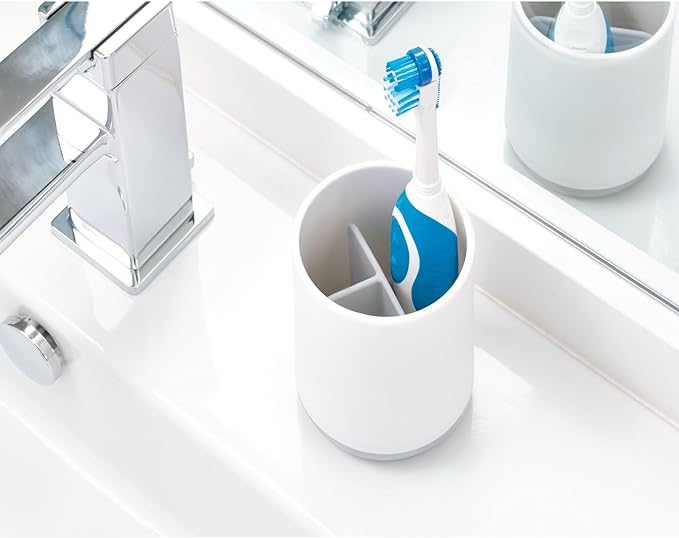 iDesign Toothbrush Holder for Normal Toothbrushes, Spin Brushes, and Toothpaste - Image 6