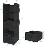 MAX Houser 5 Tier Shelf Hanging Closet Organizer, Cloth Hanging Shelf - Image 3