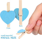 50pcs Mini Clothespins, Tiny Wooden Clips - Image 2