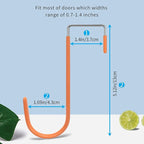 FYY Over The Door Hooks, 4 Pack Door Hangers Hooks - Image 2