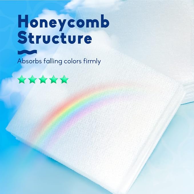 Color Absorber Laundry Sheets 80 Count, Dye Catcher to Prevent Clothes from - Image 2