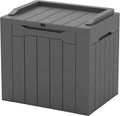 Patiowell 30 Gallon Resin Deck Box, Outdoor Storage Box for Patio Furniture, Deliveries, Pool Supplies,Waterproof and Lockable, Grey by Patiowell