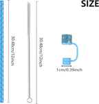 12 Pack Replacement Swirl Straws and Diamond Straw Cover - Image 6