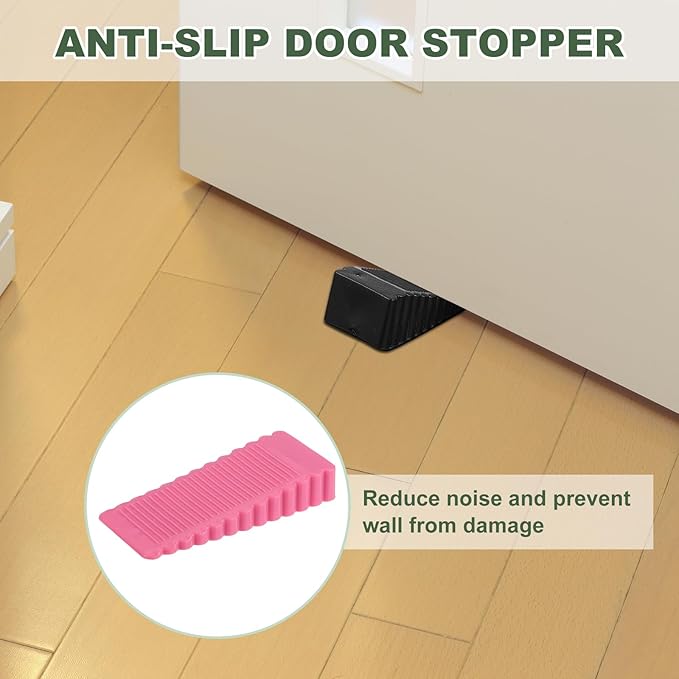 uxcell 2 Pcs Door Stoppers for Bottom of Door, 15mm/0.59 Inch Door Stops - Image 5