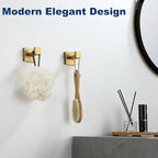 Towel Hooks for Bathrooms, Brushed Gold Towel Hook for Kitchen Bathroom - Image 4