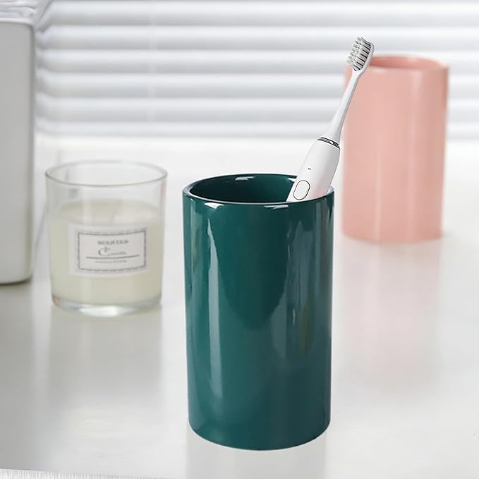 Green Ceramic Toothbrush Holders, Electric Toothbrush Holder - Image 6