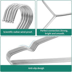 Metal Hangers Clothing Heavy Duty - Image 4