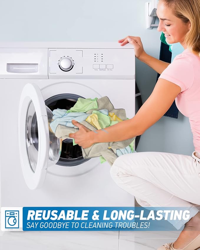 Microfiber Cleaning Cloth-24Pcs Ultra Soft Highly Absorbent Rags - Image 5