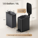 Cesun Small Bathroom Trash Can - Image 5