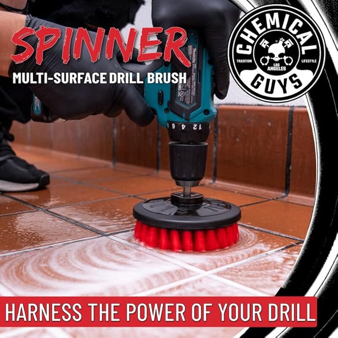 Chemical Guys ACC508 Heavy Duty Spinner Multi-Surface Drill Brush Attachment - Image 11