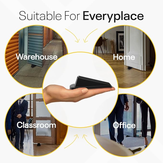 Door Stoppers for Bottom of Door – Rubber Door Stopper Wedge – Pack of 2 – Door - Image 7