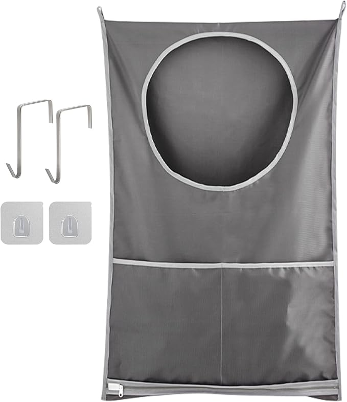 Hanging Laundry Hamper, Over The Door Laundry Hamper, Hanging Laundry Bag by fahombag
