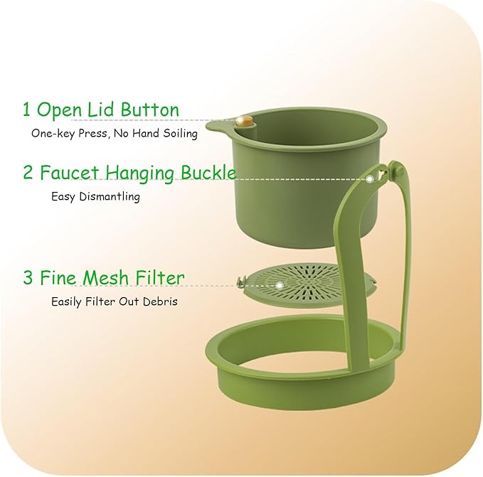 Kitchen Sink Strainer Basket, Hanging Corner Food Scrap Catcher, Sink Basket - Image 7