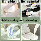 White Nitrile Rubber Gloves Large, Long Sleeve Thickened Reusable, 18inch - Image 5
