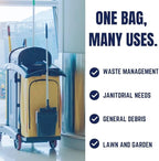 Plasticplace - W14LDB 12-16 Gallon Trash Bags │ 1.2 Mil │ Black Garbage Can - Image 4