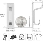 pickpiff Wall Hooks for Coat and Towel: 13LB Adhesive Door Hanger Stick on - Image 4
