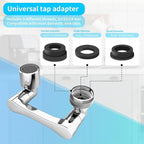 1080° Swivel Faucet Extender, Heavy Duty Rotating Sink Extension, Universal - Image 3