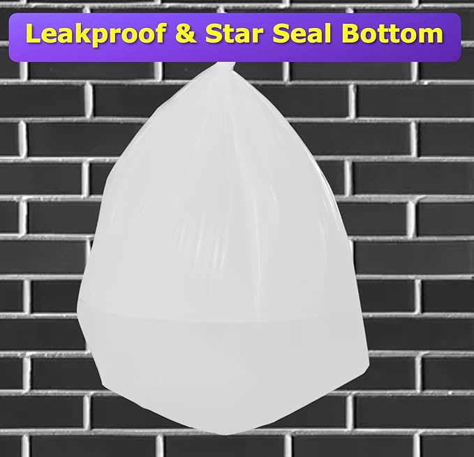 4 gallon Small Trash Bags Lavender Scented CCLINERS White Bathroom Garbage Bags - Image 5