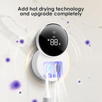 Wall Mounted Toothbrush Holder & Toothbrush Cleaner, Electric Toothbrush Holder - Image 2