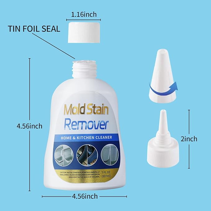Home Stain Cleaner, 7 fl oz Mold Stain Cleaner Gel - Image 8