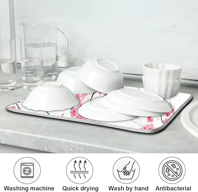 Absorbent Dish Drying Mat for Kitchen Counter - Image 7