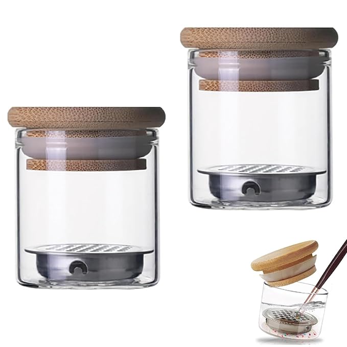 Nail Art Brushes Washing Cup, Nail Glitter Removal Cup, Monomer Holder by Unknown