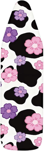 Pink Flower Cow Print Ironing Board Cover Soft Stain Resistant Ironing Board - Image 7