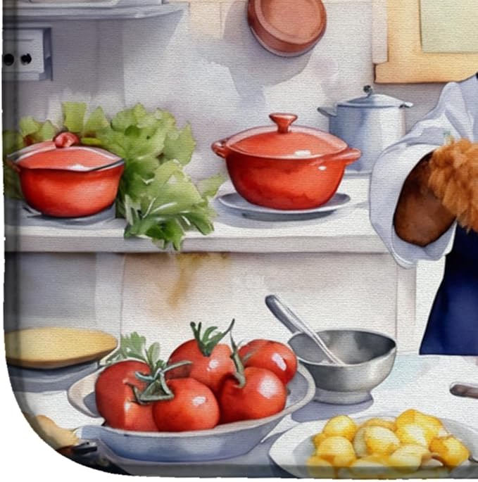 Caroline's Treasures DAC6338DDM Welsh Terrier The Chef Dish Drying Mat - Image 4