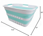 SAMMART 30L Collapsible 3 Handled Plastic Laundry Basket - Image 8