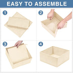 Criusia Drawer Organizer Clothes, 24 Pack Dresser Organizer Bins - Image 7