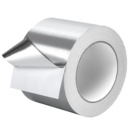 DGSL Aluminum Foil Tape, 3in x167ft Silver Metal High Temperature Heavy Duty by DGSL