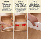 6-Pack Adjustable Drawer Dividers, 3.1" High Expandable Organizers - Image 5