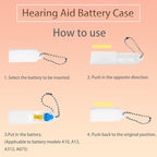 9 Pieces Hearing Aid Case Portable Storage Box - Image 6