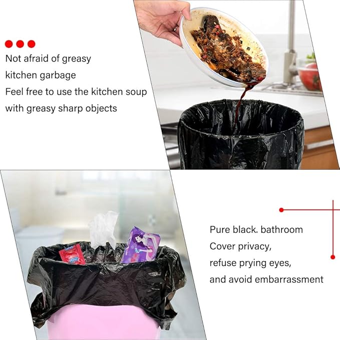 Small Black Trash Bags, Small Garbage Bags - Image 4