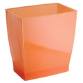 iDesign Small Plastic Bathroom Trash Can, Slim Rectangle Garbage Bin by iDesign