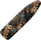 Leaves Ironing Board Cover, Full Scorch Resistant Padding, Elastic Edges by Vanideaoty