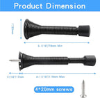 Luomorgo 2 Pcs Spring Door Stopper, Flexible Adjustable 3-1/16" to 4-11/16" - Image 2
