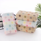 Pidada Hand Towels Set of 4 Colorful Polka Dot Pattern 100% Cotton Soft - Image 5