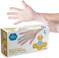 MED PRIDE Medical Vinyl Examination Gloves Latex & Rubber Free, Ultra-Strong by MEDPRIDE