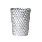 Small Metal Trash Can Wastebasket, Decorative Honeycomb Garbage Can Waste Basket by Venalys