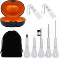 9 Pieces Hearing Aid Case Portable Storage Box by Aierting