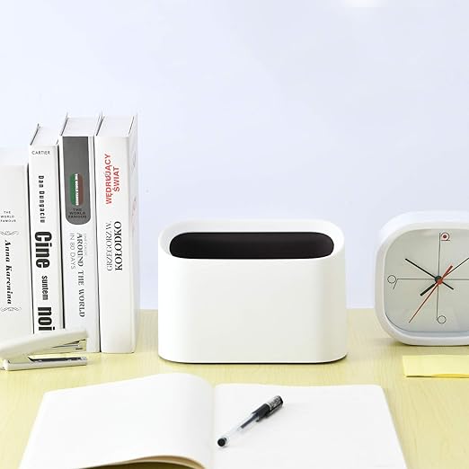 SUBEKYU 0.4 Gal Mini Countertop Trash Can, Small Desktop Garbage Can - Image 3
