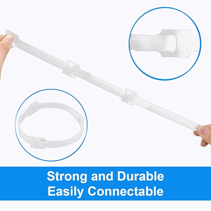 60 PCS 6 Inches Reusable Cable Ties, Wire Ties, Cord Organizer, Cable Organizer - Image 5