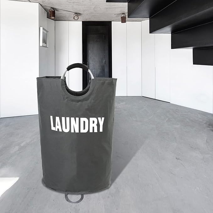 160L XX-Large Laundry Basket, Freestanding Tall Clothes Hamper, Collapsible - Image 8