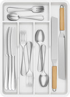 Lifewit Silverware Drawer Organizer Tray, Plastic Cutlery Storage by Lifewit